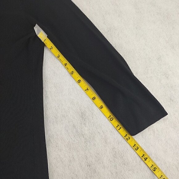 Ziani Couture Rayon, Nylon Black Top With Flora Embroidery. Size Medium - Picture 7 of 11